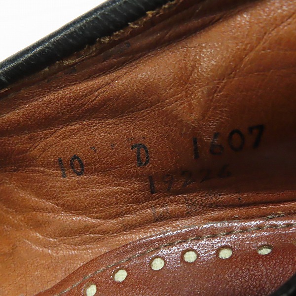 実際に弊社で買取させて頂いたAllen Edmonds/アレンエドモンズ Walden/ウォールデン コインローファーレザーシューズ 1607/10Dの画像 5枚目