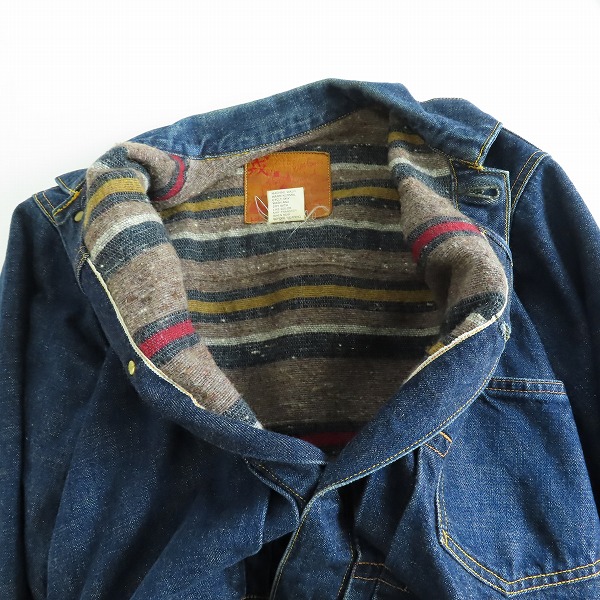 実際に弊社で買取させて頂いたEVIS/エヴィス/エビス 大戦モデル 1213 ライナー付きGジャン/36の画像 2枚目