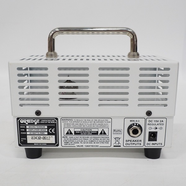 実際に弊社で買取させて頂いたORANGE/オレンジ MICRO TERROR/マイクロテラー 20W ギターアンプ ヘッドアンプ【動作確認済】の画像 5枚目