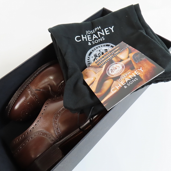 実際に弊社で買取させて頂いたJOSEPH CHEANEY/ジョセフチーニー WILFRED BURNISHED MOCHA シューズ/7の画像 7枚目