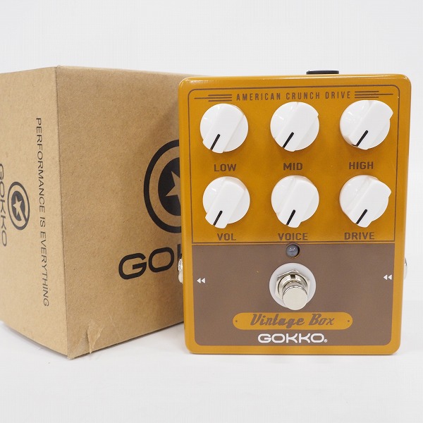 実際に弊社で買取させて頂いたGOKKO AUDIO Vintage Box AMERICAN CRUNCH DRIVE GK-33 アンプ シミュレーター エフェクター【動作確認済】