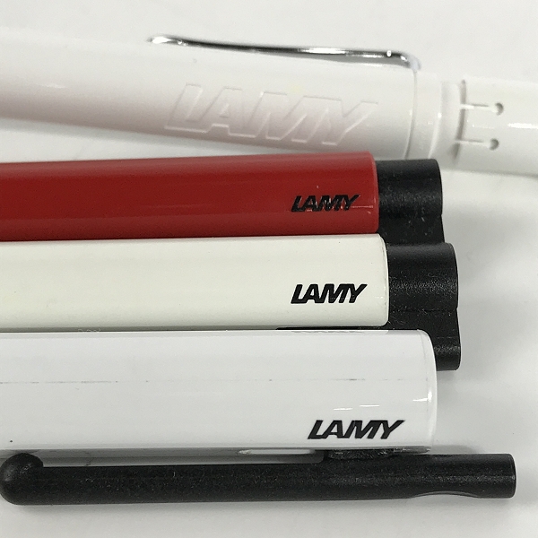 実際に弊社で買取させて頂いた【おまとめ4点】LAMY/ラミー ホワイト/レッドボディ  ボールペン/シャープペンの画像 1枚目