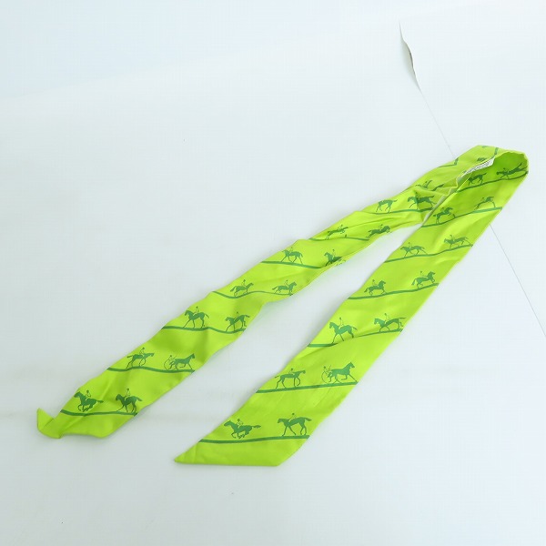 実際に弊社で買取させて頂いたHERMES/エルメス Le ALLURE/レ・アリュール ツイリー リボンスカーフの画像 7枚目