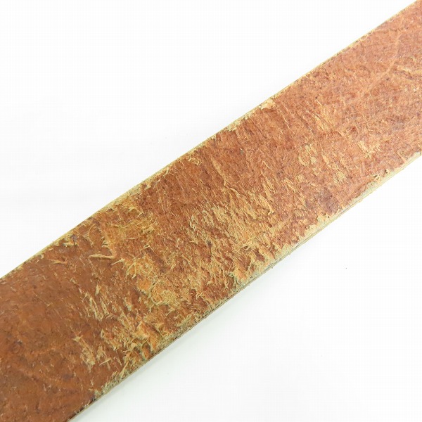 実際に弊社で買取させて頂いたTHE FLAT HEAD/フラットヘッド プレートバックル レザーベルト 34の画像 8枚目