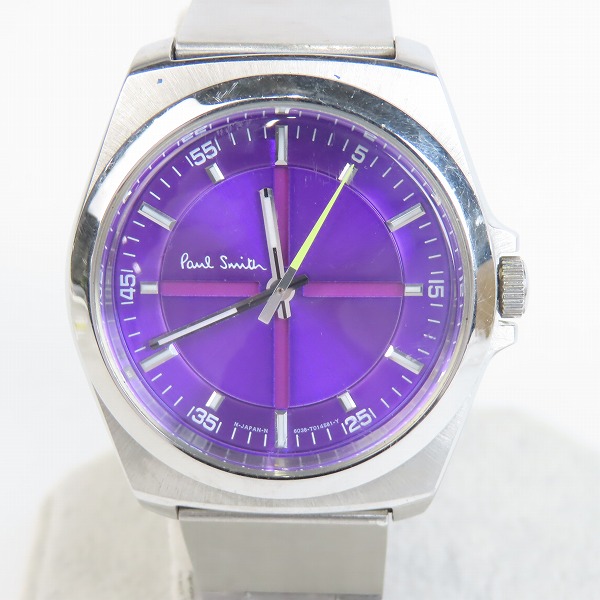 実際に弊社で買取させて頂いたPaul Smith/ポールスミス メタルバンド クオーツ 6038-H24741【動作未確認】