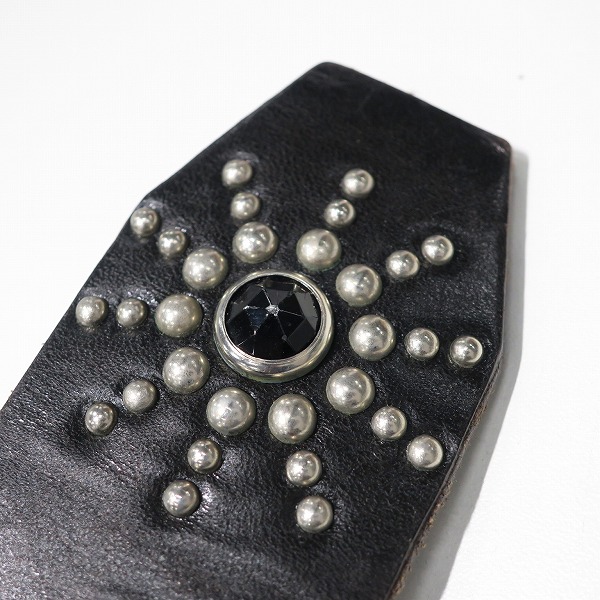 実際に弊社で買取させて頂いたHollywood Trading Company /HTC/エイチティーシー スタッズ スティングレイ レザー ベルト/34の画像 5枚目