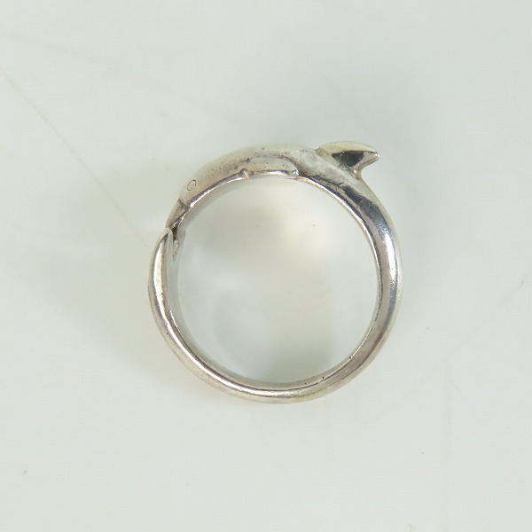 実際に弊社で買取させて頂いたHOLLYWOOD RANCH MARKET/ハリウッドランチマーケット ドルフィン/イルカ リング 18.5-19号の画像 5枚目