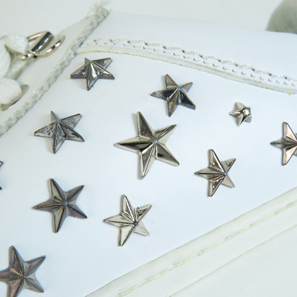 実際に弊社で買取させて頂いたJIMMY CHOO/ジミーチュウ SPORT CALF WITH STARS/スタースタッズ ローカットスニーカー/39の画像 7枚目