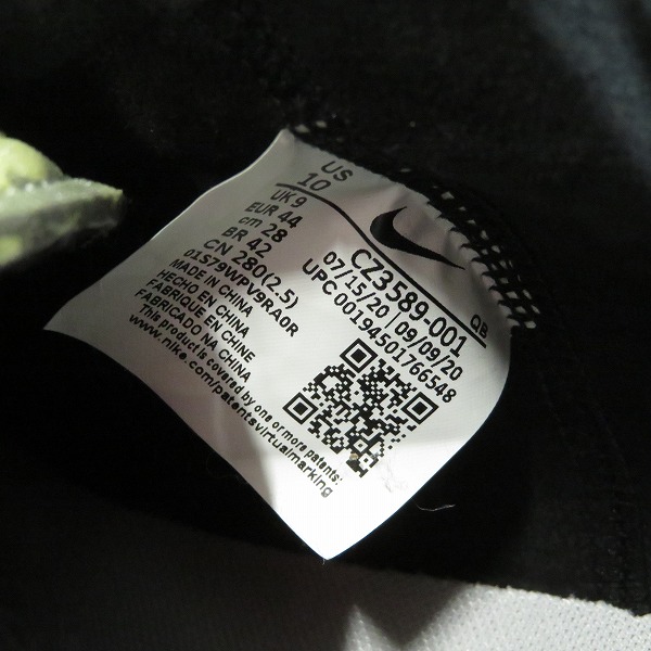 実際に弊社で買取させて頂いたNIKE×READYMADE/ナイキ×レディメイド BLAZER MID BLACK ブレーザー ミッド CZ3589-001/28の画像 5枚目