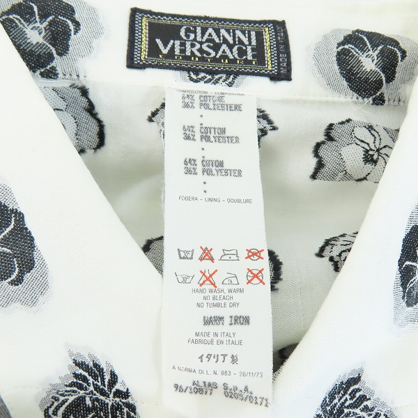 実際に弊社で買取させて頂いたGIANNI VERSACE/ジャンニヴェルサーチ 総柄長袖シャツ/48の画像 2枚目