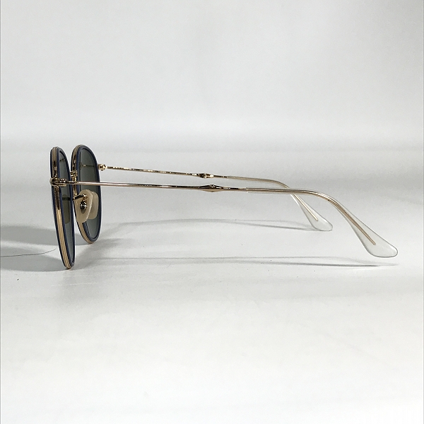 実際に弊社で買取させて頂いたRAY-BAN/レイバン 折りたたみサングラス ラウンド フォールディング サングラス アイウェア ブルー RB3517の画像 2枚目