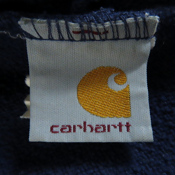 実際に弊社で買取させて頂いたCarhartt/カーハート ロゴ刺繍 プルオーバーパーカー Mの画像 2枚目