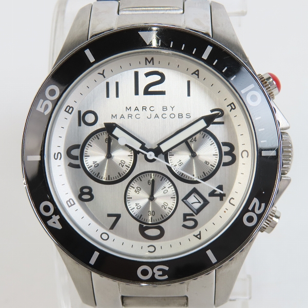 実際に弊社で買取させて頂いたMARC BY MARC JACOBS/マークバイマークジェイコブス 腕時計 シルバー MBM5027【動作未確認】