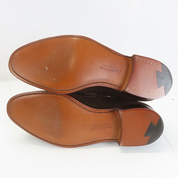 実際に弊社で買取させて頂いたCROCKETT&JONES/クロケットアンドジョーンズ CAVENDISH3/キャベンディッシュ3 タッセルローファー スウェード 26212/7Eの画像 2枚目