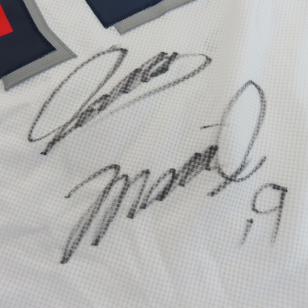 実際に弊社で買取させて頂いたZETT×BEAMS/ゼット×ビームス NPBマーク 東京ヤクルトスワローズ ホーム ユニフォーム #19 石川雅規/Oの画像 6枚目