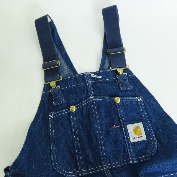 実際に弊社で買取させて頂いた【難あり】Carhartt/カーハート デニムオーバーオール/36×30の画像 6枚目
