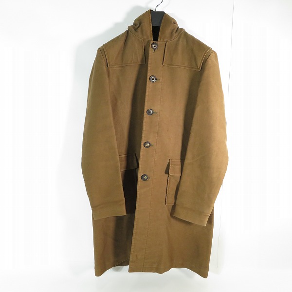実際に弊社で買取させて頂いたA.P.C/アーペーセー フランス製 シングルロングコート フーディ/1