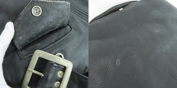実際に弊社で買取させて頂いたPERFECTO by Schott/パーフェクト バイ ショット ダブルライダースジャケット ブラック 40の画像 9枚目