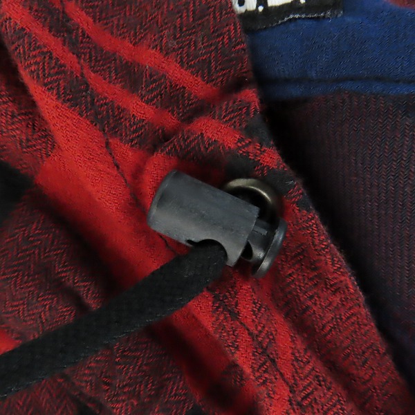 実際に弊社で買取させて頂いたL.G.B./ルグランブルー フーデッド チェック 長袖シャツ/パーカー Shirt-G/PK/M 026132/1の画像 7枚目