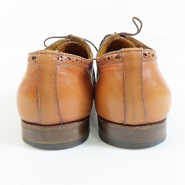 実際に弊社で買取させて頂いたsantoni/サントーニ グッドイヤー ストレートチップ 茶 7313/7の画像 1枚目