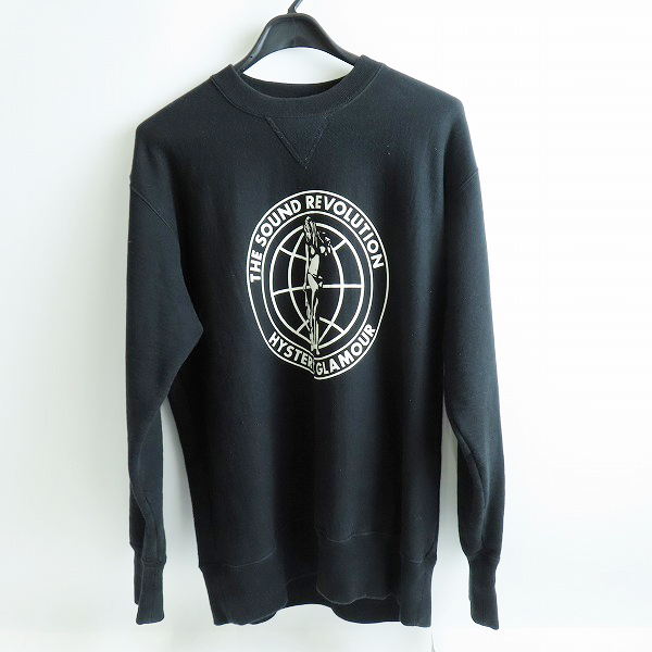 実際に弊社で買取させて頂いたHYSTERIC GLAMOUR/ヒステリックグラマー SOUND REVOLUTION オーバーサイズスウェット 02213CS03/L