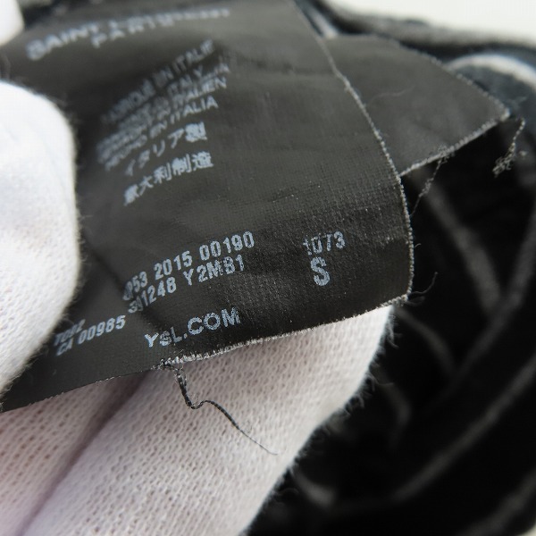 実際に弊社で買取させて頂いたSAINT LAURENT PARIS/サンローランパリ ボーダー Tシャツ 391248Y2MB1/Sの画像 3枚目