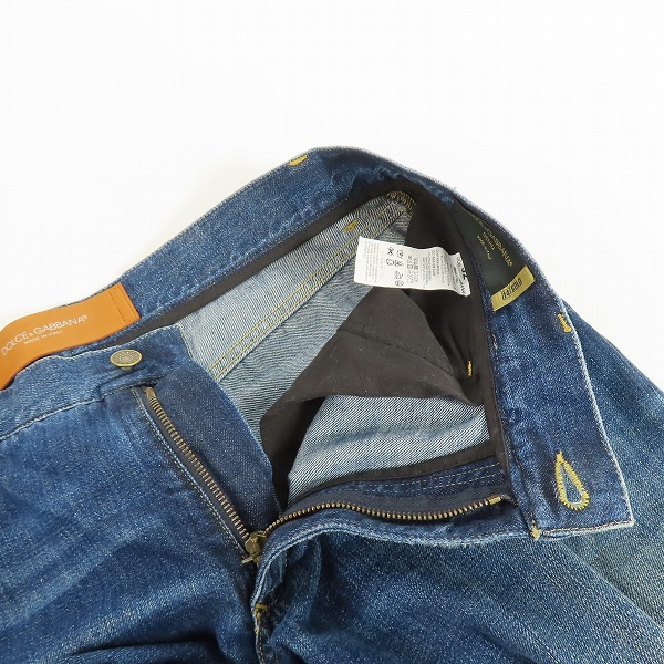 実際に弊社で買取させて頂いたDOLCE&GABBANA/ドルチェ&ガッバーナ DENIM 14GOLD/Gold Fit G641LD デニムパンツ G641LD G8Q12/52の画像 6枚目