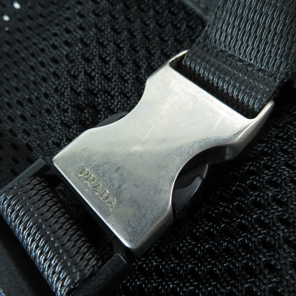 実際に弊社で買取させて頂いたPRADA SPORT/プラダスポーツ ナイロン×メッシュ リュックサック/バックパックの画像 7枚目