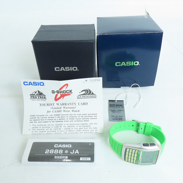 実際に弊社で買取させて頂いたCASIO/カシオ DATA BANKデータバンク  モンドスタイル’08 腕時計 DBC-32C-3BJFの画像 6枚目