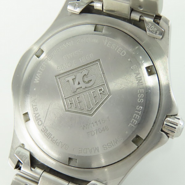 実際に弊社で買取させて頂いたTAG HEUER/タグホイヤー プロフェッショナル 200M デイト クォーツ 腕時計 WK1115-1の画像 4枚目