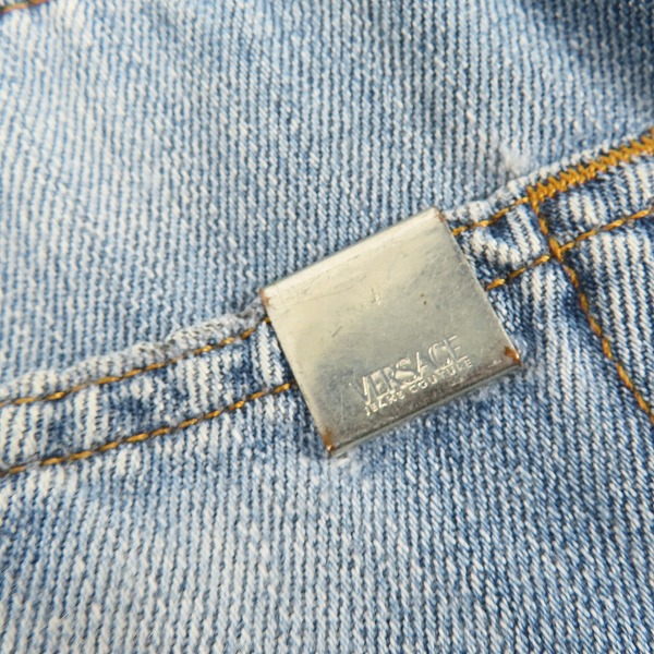 実際に弊社で買取させて頂いたVersace Jeans Couture/ヴェルサーチジーンズクチュール デニムパンツ ジーンズ インディゴ 36の画像 7枚目