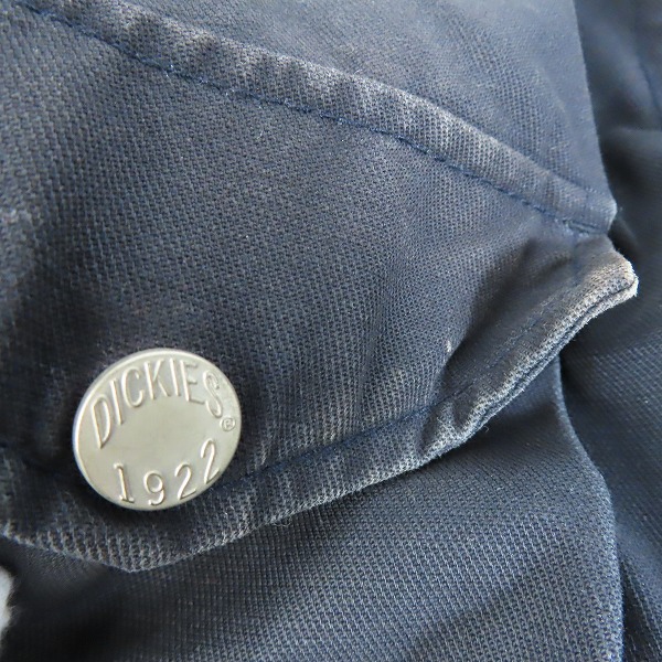 実際に弊社で買取させて頂いた【難あり】DICKIES/ディッキーズ M-65刺繍ジャケット キルトライナー付き/ネイビー/143M10WD23/XLの画像 8枚目