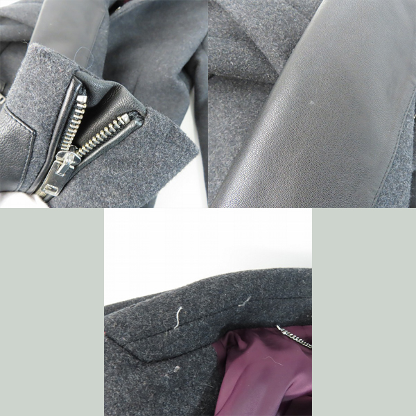 実際に弊社で買取させて頂いたDIESEL/ディーゼル ウール ジップアップ コート/Sの画像 8枚目