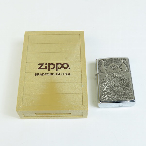 実際に弊社で買取させて頂いたZIPPO/ジッポー HARLEY-DAVIDSON/ハーレーダビッドソン バイキング 93年製の画像 6枚目