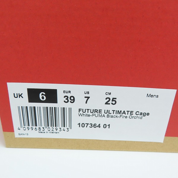 実際に弊社で買取させて頂いたPUMA/プーマ FUTURE ULTIMATE CAGE フューチャーアルティメット  サッカー用 スパイク 107364-01 25の画像 8枚目