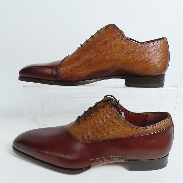 実際に弊社で買取させて頂いたMAGNANNI/マグナーニ オパンカ ミクストメディア スイッチング ホールカット ブラウン 16729/38の画像 3枚目