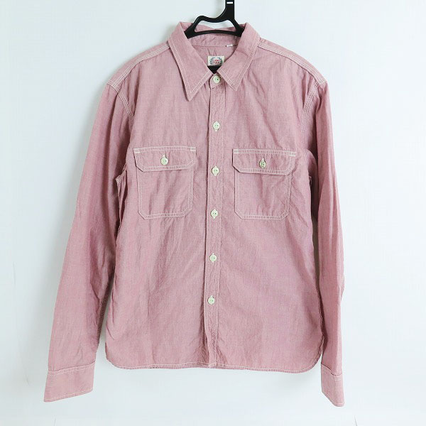 実際に弊社で買取させて頂いたGLORY PARK/グローリーパーク THE FLAT HEAD/フラットヘッド 長袖 ウエスタンシャツ ピンク系/38