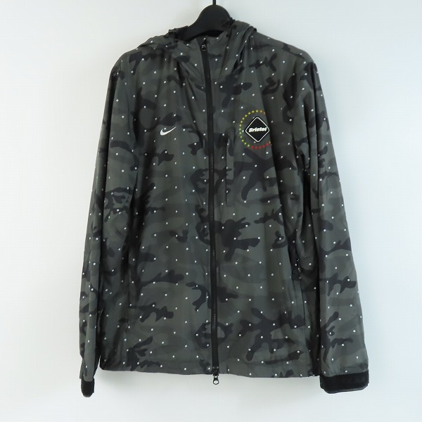 実際に弊社で買取させて頂いたF.C.R.B×NIKE/エフシーレアルブリストル×ナイキ カモフラトレーニングジャケット/577340-013 M