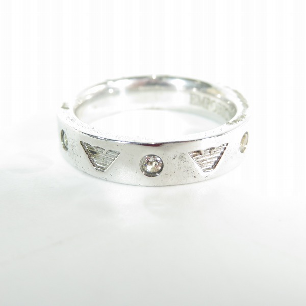 実際に弊社で買取させて頂いたEMPORIO ARMANI/エンポリオアルマーニ ロゴ リング 16号の画像 4枚目