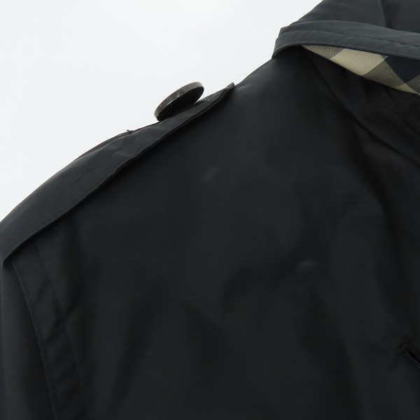 実際に弊社で買取させて頂いた【難あり】BURBERRY LONDON/バーバリーロンドン 裏地ノバチェック トレンチコート BBA77-204-09/LLの画像 6枚目