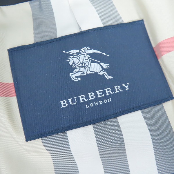 実際に弊社で買取させて頂いた【難あり】BURBERRY LONDON/バーバリーロンドン 裏地ノバチェック トレンチコート BBA77-204-09/LLの画像 2枚目