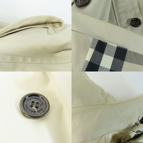 実際に弊社で買取させて頂いたBURBERRY LONDON/バーバリーロンドン ノヴァチェック トレンチコート/48Rの画像 8枚目