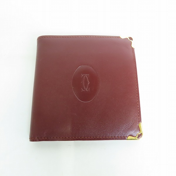 実際に弊社で買取させて頂いたCartier/カルティエ マストライン レザー 二つ折り 財布/ウォレット