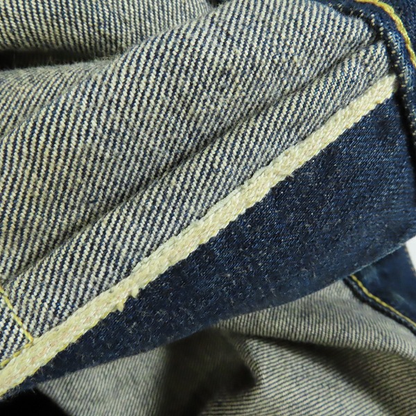実際に弊社で買取させて頂いたLEVI’S/リーバイス 506XX  1st/ファースト 復刻 デニムジャケット Gジャン 555刻印/40の画像 5枚目