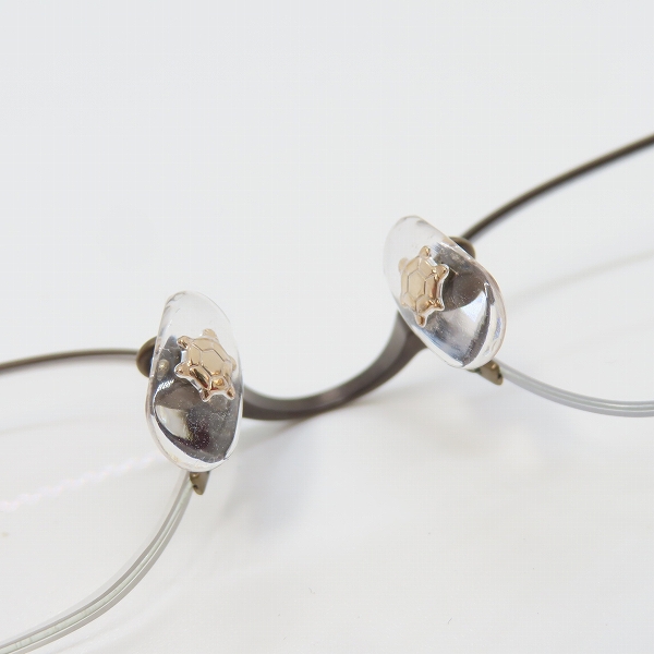 実際に弊社で買取させて頂いた999.9/フォーナインズ チタン メガネフレーム/アイウェア 度入り S-246Tの画像 6枚目