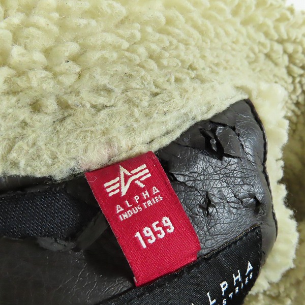 実際に弊社で買取させて頂いたALPHA INDUSTRIES/アルファインダストリーズ フェイクムートン B-3 フライトジャケット TA1469-068/Lの画像 6枚目