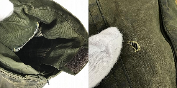 実際に弊社で買取させて頂いた【難有り品】Barbour/バブアー 90's BEAUFORT ビューフォート オイルドジャケットの画像 9枚目
