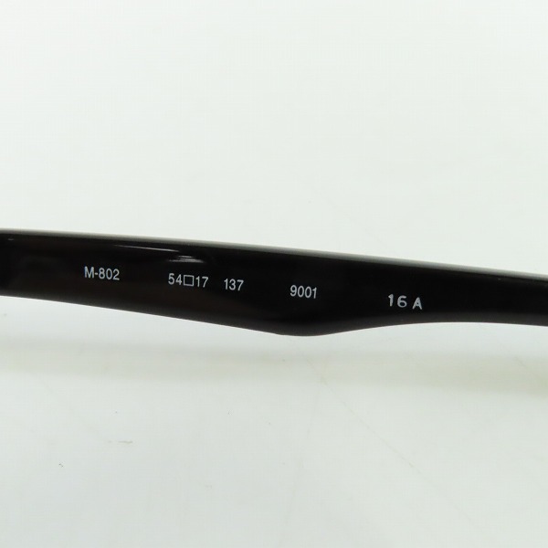 実際に弊社で買取させて頂いた999.9/フォーナインズ ハーフリム サングラス/アイウェア M-802の画像 7枚目