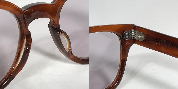 実際に弊社で買取させて頂いたJULIUS TART OPTICAL/ジュリアス タート オプティカル BRYAN メガネ アイウェア PL-007G の画像 4枚目