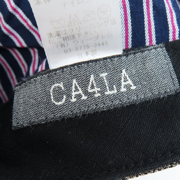 実際に弊社で買取させて頂いたCA4LA/カシラ ハンチング帽子 日本製 グレー系の画像 5枚目